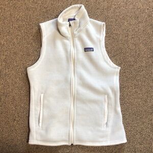Womans small Patagonia off white vest.